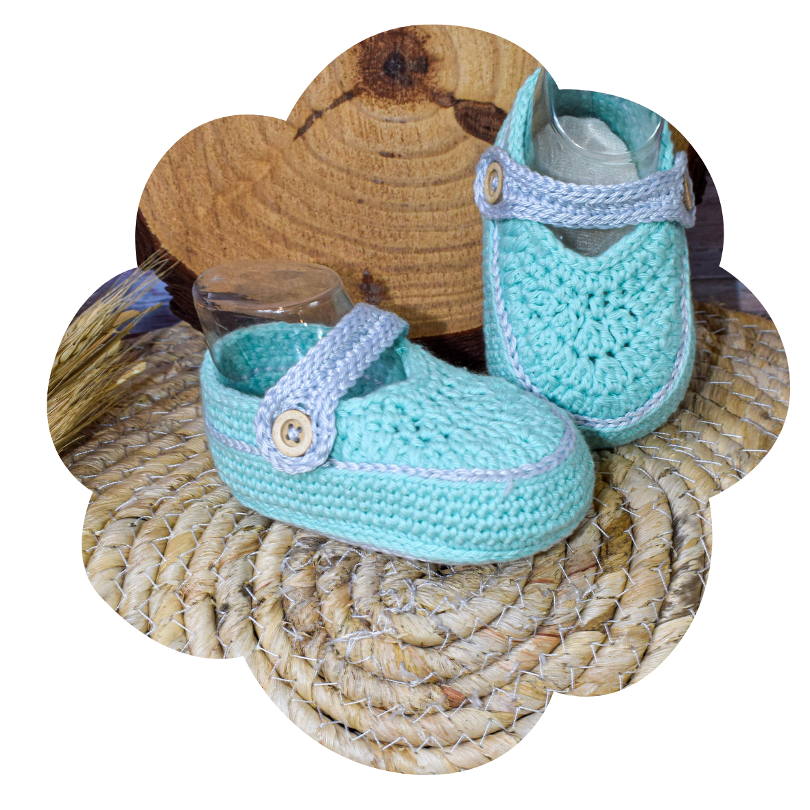 Chaussons au crochet bébé